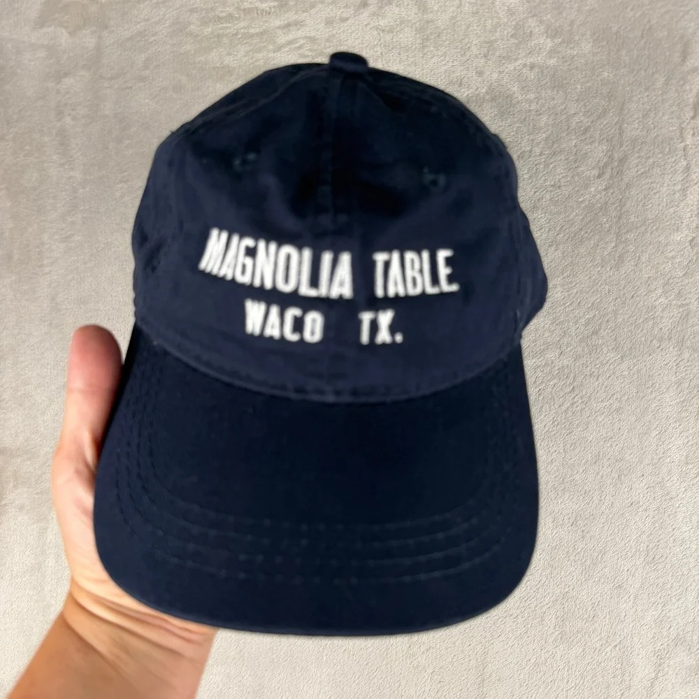 Magnolia Table‎ Waco TX Navy Blue Embroidered Baseball Cap Dad Hat EST 2018